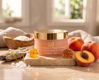 Kdm - Salt Scrub- Peach&Honey 500gr