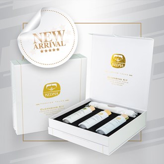 Kdm - Set - Cleansing Set - Foaming Facial Scrub, Skin Toner, Milk Cleanser, Facial Towel.